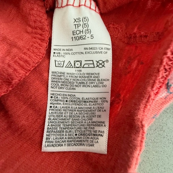 2 Little Girl Old Navy XS (4-5)  Red Rust A-Line Dresses (Worn 1-2 times) EUC - Picture 5 of 8